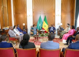 Dakar (Sénégal): le ministre d’État, Alphonse Charles Wright et ses pairs reçus par le président Macky Sall