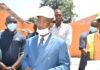 VISITE DU GARDE DES SCEAUX, YAYA KAIRABA KABA, AU CHANTIER DE RENOVATION ET D’EXTENSION DE LA MAISON CENTRALE DE CONAKRY