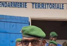 Boké-Gendarmerie Territoriale: Après un séjour réussi dans le Kakandé, Colonel Konaté muté à Coyah