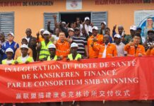 Boké Mines et Santé communautaire : Le Consortium SMB-Winning inaugure un Poste de santé flambant-neuf santé à Kansikéren (Malapouya)
