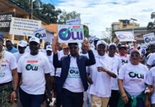 Boké: Les cadres marchent pour le OUI à la nouvelle constitution