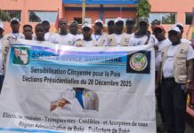 Présidentielle du 28 Décembre: La Plateforme Nationale du Mouvement Citoyen de la Société Civile Guinéenne en tournée de sensibilisation citoyenne pour la paix