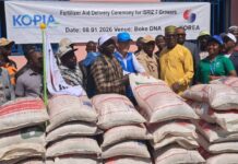 Boké-Agriculture: Le Projet KOPIA fait don d’engrais aux agriculteurs de 22 villages