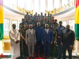 Guinée : cérémonie de port de galons et prestation de serment de hauts cadres au Palais Mohammed V