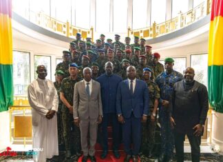Guinée : cérémonie de port de galons et prestation de serment de hauts cadres au Palais Mohammed V