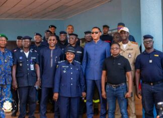 Boffa : le ministre de la Sécurité inspecte l’École nationale de Police et de Protection civile de Kafilya