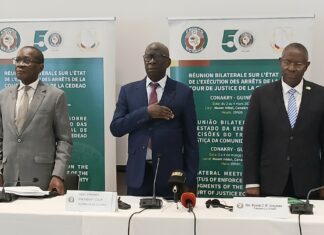 Conakry accueille une réunion bilatérale sur l’exécution des décisions de la Cour de Justice de la CEDEAO