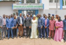 Conakry : le Garde des Sceaux en visite au Tribunal militaire de première instance permanent