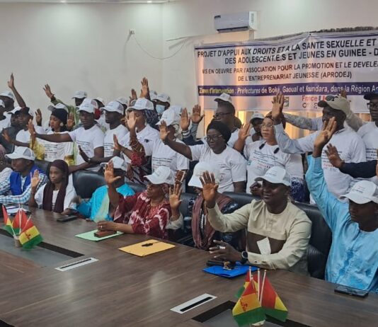 Boké : L’ONG APRODEJ lance officiellement le projet DSSR pour les adolescents et jeunes