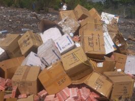 Dabola : l’AGRASC procède à l’incinération d’un important stock de médicaments contrefaits et périmés