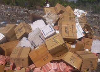 Dabola : l’AGRASC procède à l’incinération d’un important stock de médicaments contrefaits et périmés