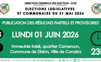 Élections législatives et communales 2026 : publication imminente des résultats partiels et provisoires
