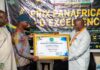 Mohamed Lamine Diaby honoré du Prix Panafricain d’Excellence pour la Promotion de la Bonne Gouvernance Électorale