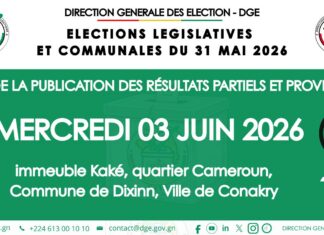 Élections législatives et communales 2026 : la DGE poursuit la publication des résultats partiels et provisoires