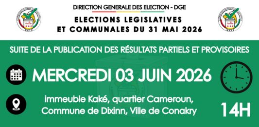 Élections législatives et communales 2026 : la DGE poursuit la publication des résultats partiels et provisoires
