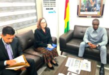 Coopération judiciaire : le ministre de la Justice reçoit la cheffe de mission de l’Ambassade des États-Unis en Guinée