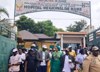 Boké – Santé publique : La ministre Khaïté Sall visite les installations de l’Hôpital régional