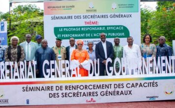 Guinée : un séminaire de renforcement des capacités des Secrétaires généraux lancé pour moderniser l’administration publique