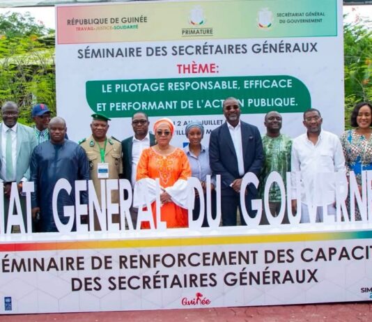 Guinée : un séminaire de renforcement des capacités des Secrétaires généraux lancé pour moderniser l’administration publique