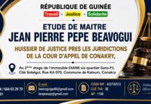 Etude de maitre Jean Pépé Beavogui