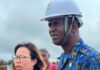 Boffa : le préfet Mamadou Ciré Bah inspecte les travaux de la raffinerie de la SPIC et le chantier de délocalisation du village impacté