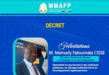 Mamadi Fatoumata Cissé nommé Directeur général du BSD : un message de reconnaissance et d’engagement