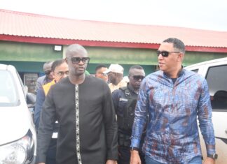 Dubréka : le ministre de la Justice constate l’avancement des travaux de la future Maison centrale de Yorokoguia