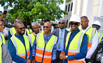 Tribunal de première instance de Mafanco : le ministre de la Justice suit l’avancement des travaux