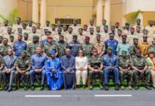Guinée : le Premier ministre Amadou Oury Bah lance le stage de la première promotion de l’École de guerre