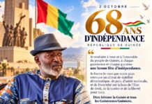Fête de l’indépendance : Khalifa Gassama Diaby appelle à une Guinée de paix, de justice et de liberté