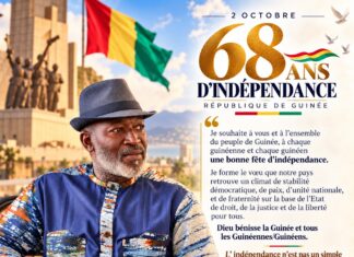 Fête de l’indépendance : Khalifa Gassama Diaby appelle à une Guinée de paix, de justice et de liberté