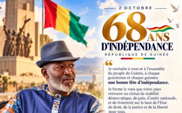 Fête de l’indépendance : Khalifa Gassama Diaby appelle à une Guinée de paix, de justice et de liberté