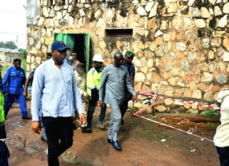 Dabola : Ibrahima Sory II Tounkara visite le chantier de la maison d’arrêt